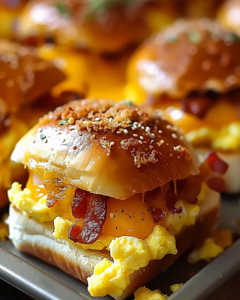 Breakfast Sliders: Bacon, Egg, and Cheese Recipe