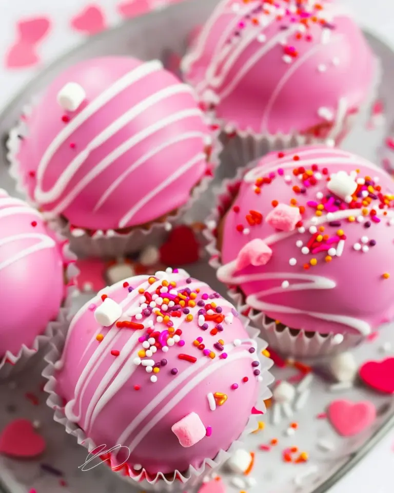 Valentine hot chocolate bombs