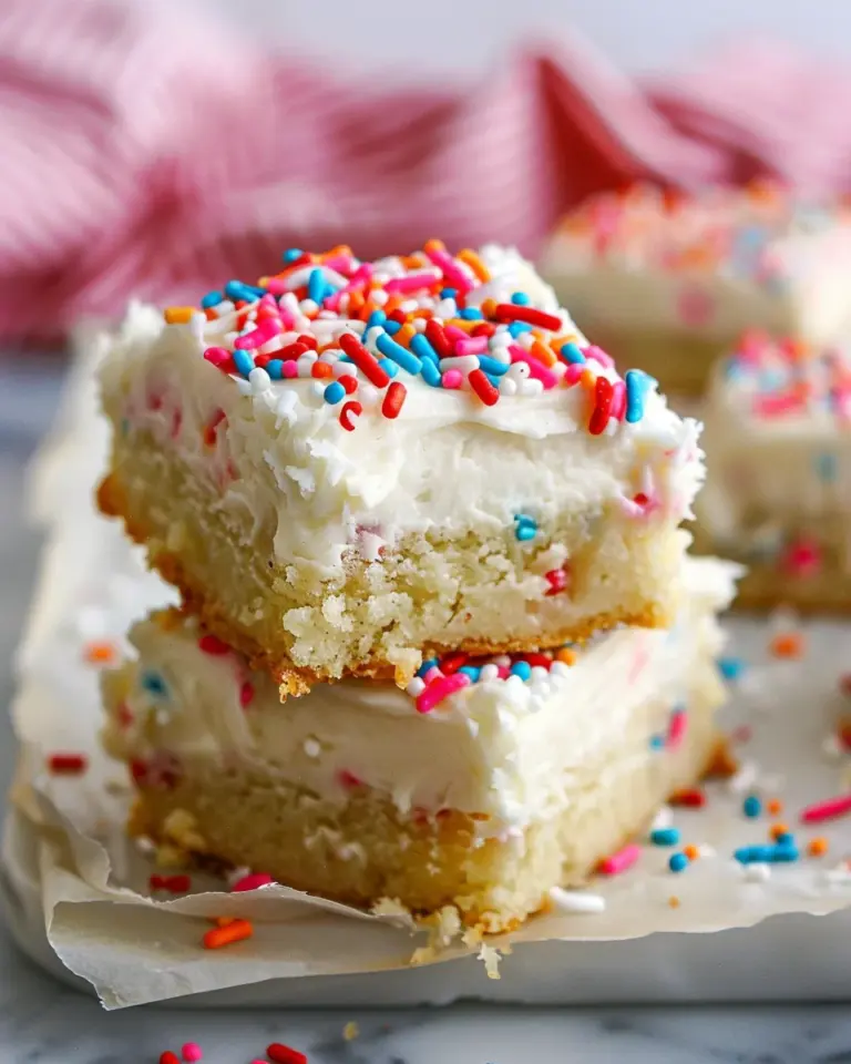 Softest Frosted Sugar Cookie Bars