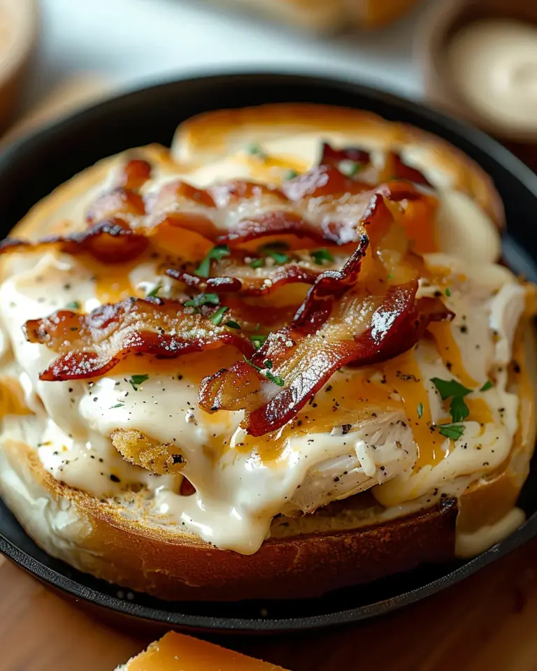 Cheesy Chicken Bacon Ranch Sandwich