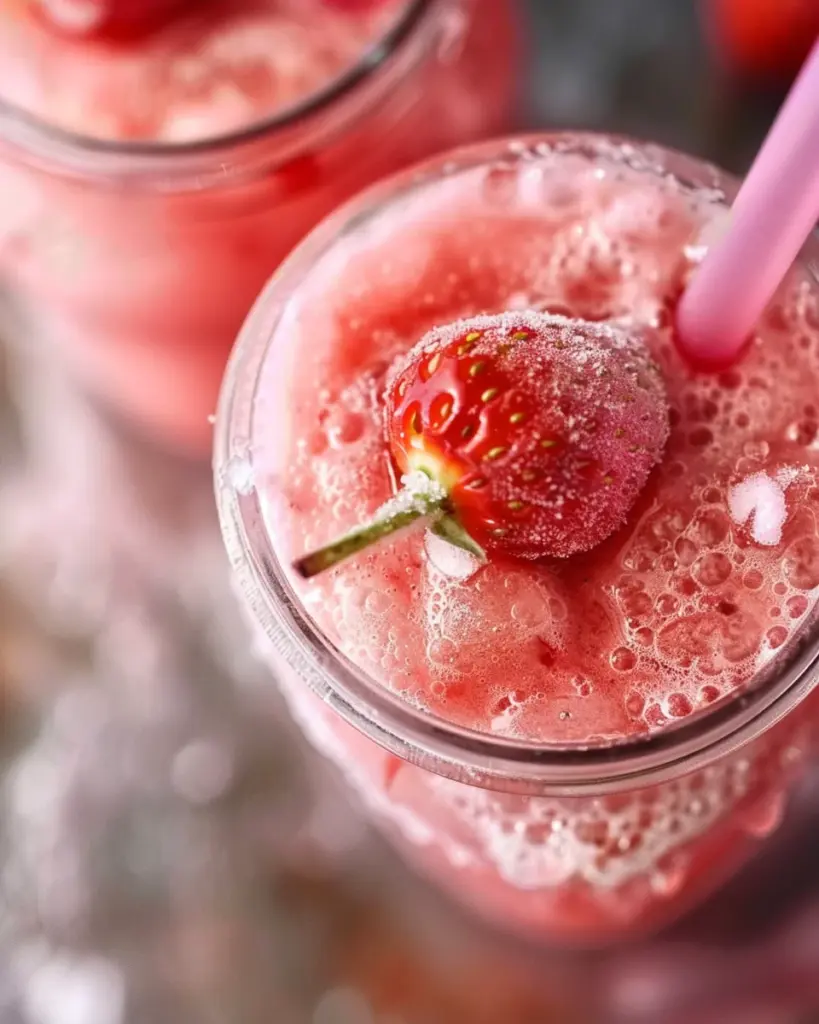 Frosted Strawberry Lemonade