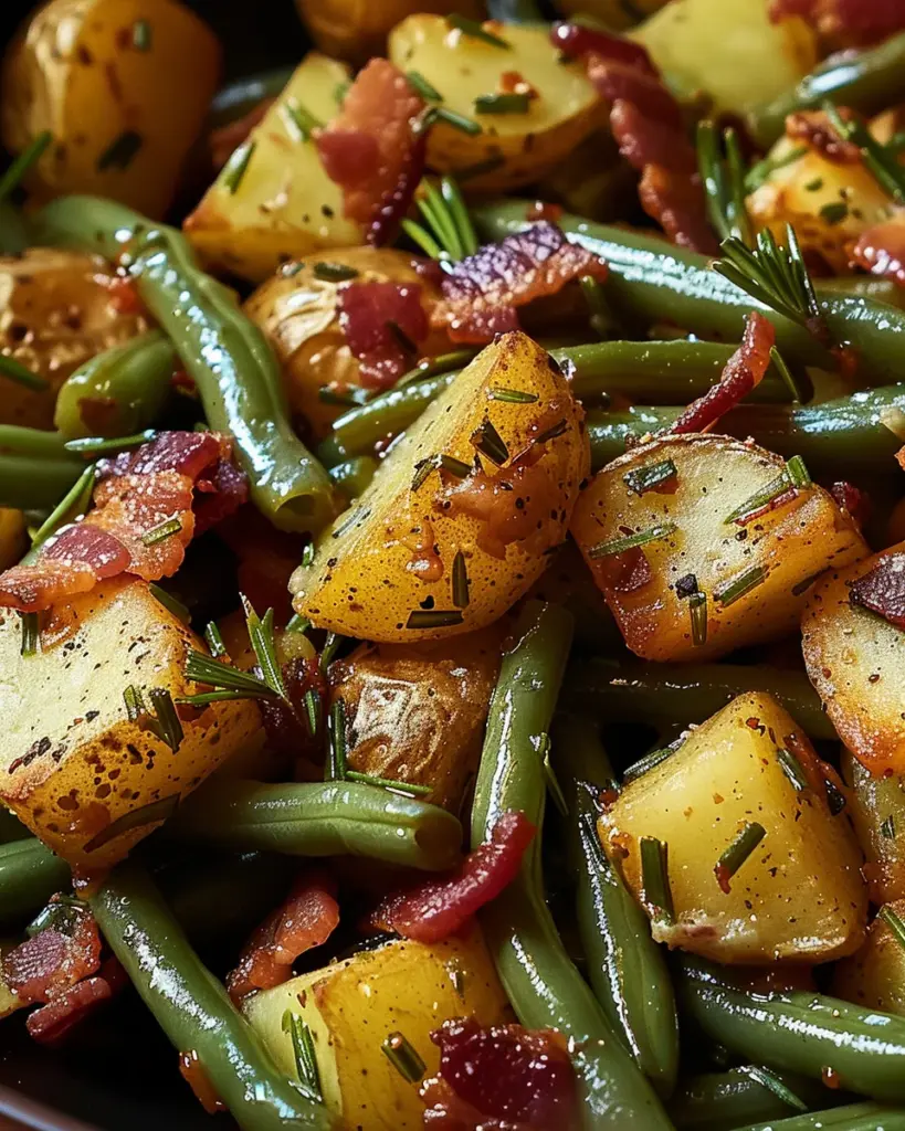 Country Ranch Green Beans ‘and Potatoes with Bacon