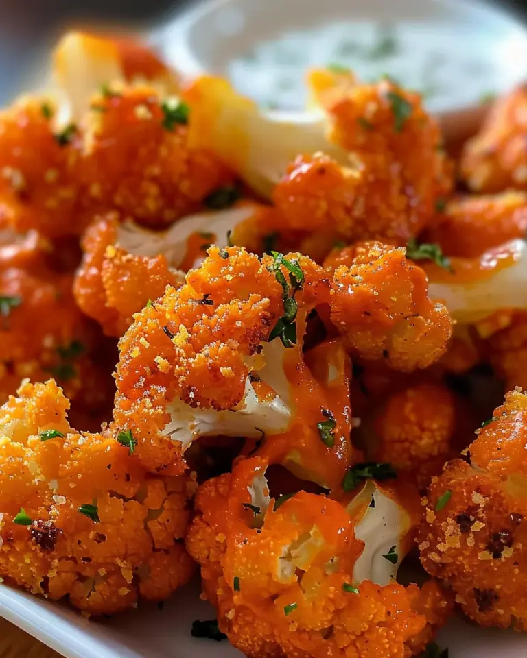 Crispy Buffalo Cauliflower Bites