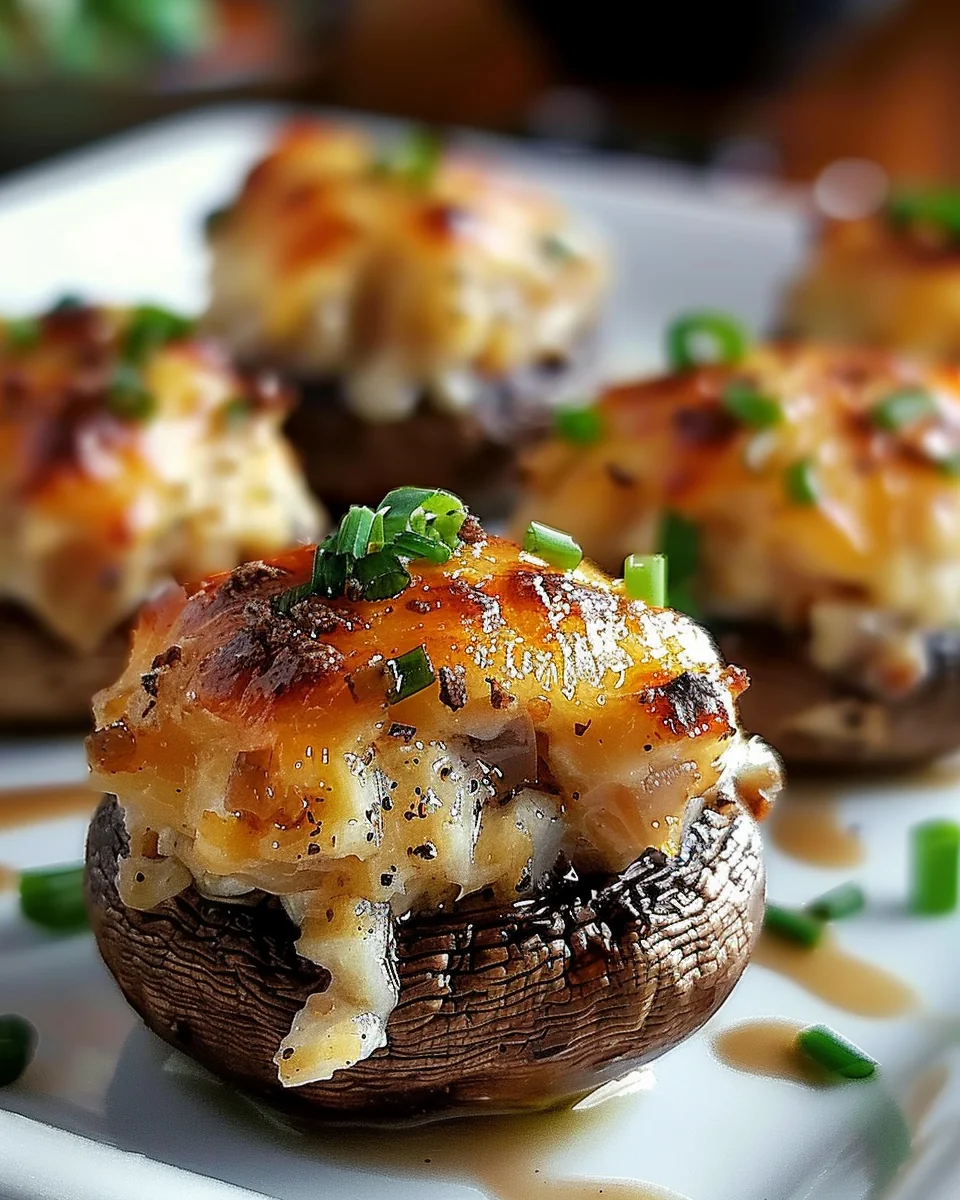 Irresistible Crab-Stuffed Mushrooms