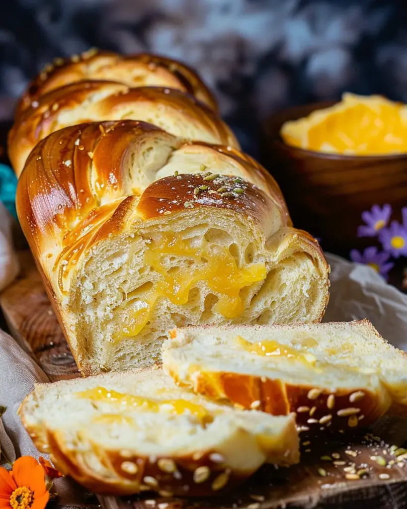 Sweet Cardamom Bread with Honey Orange Butter