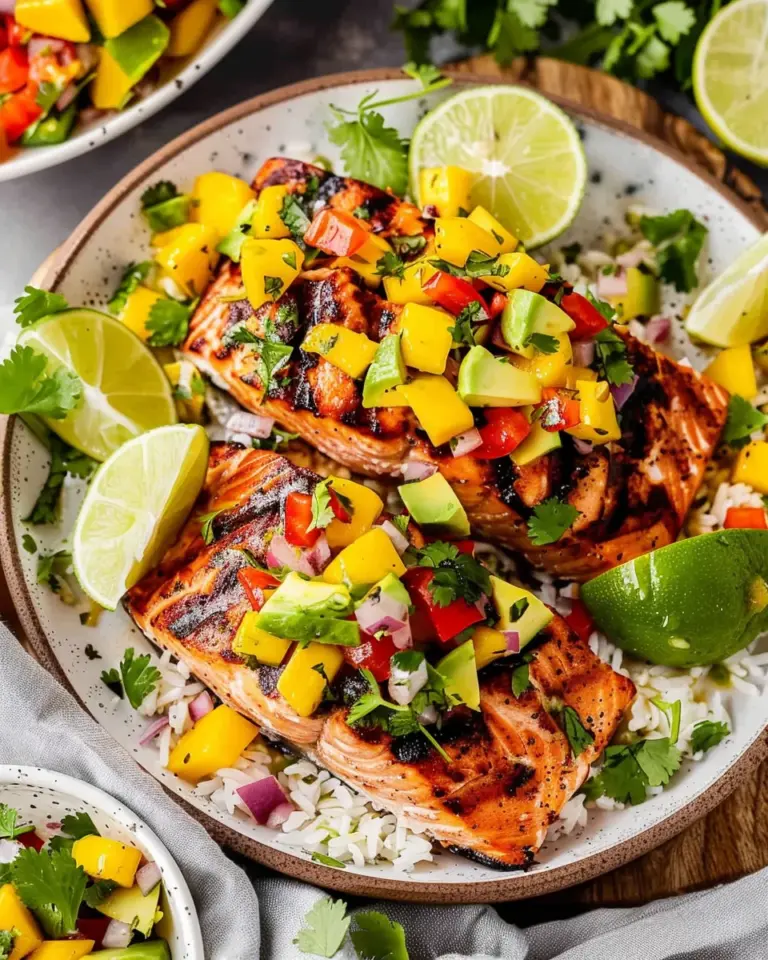 Salmon with Mango Salsa