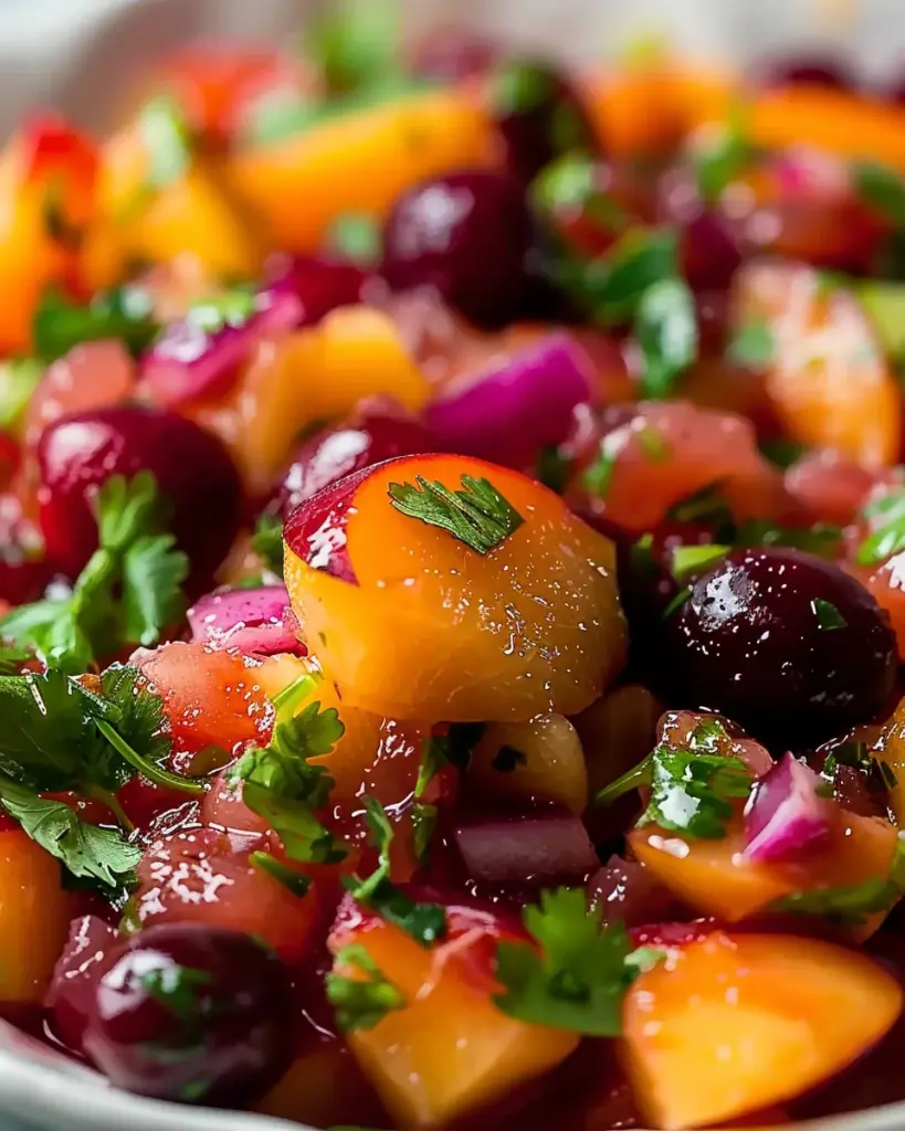 Delicious Peach Cherry Salsa – theamazingfood