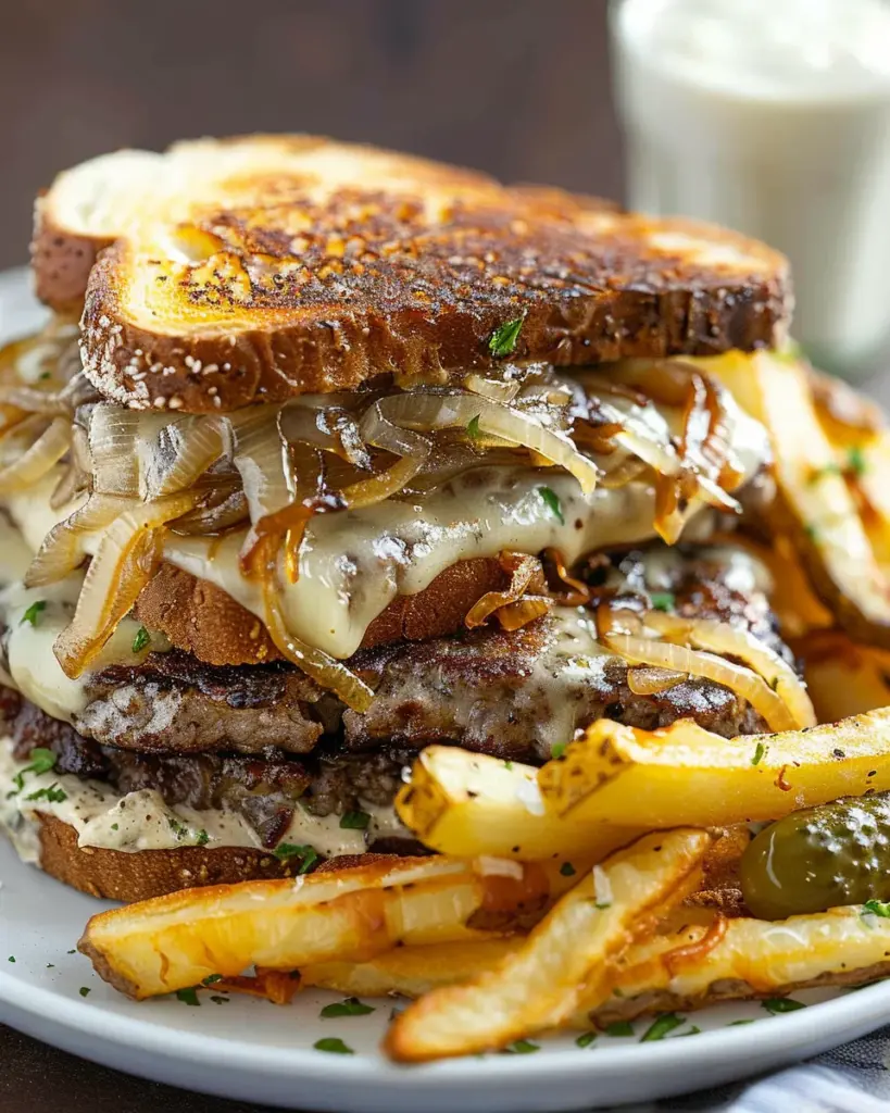 French Onion Patty Melt