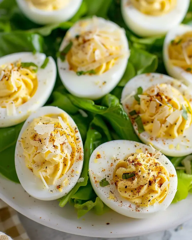 Caesar Deviled Eggs
