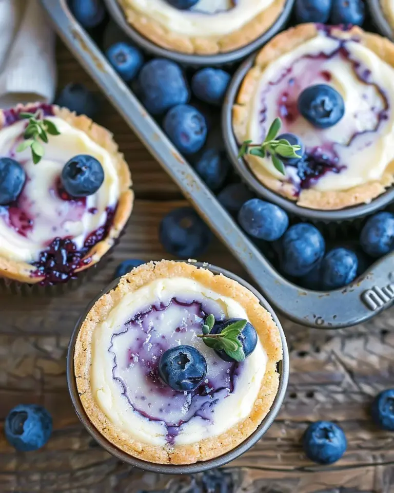 Blueberry Cheesecake Cookie Cups