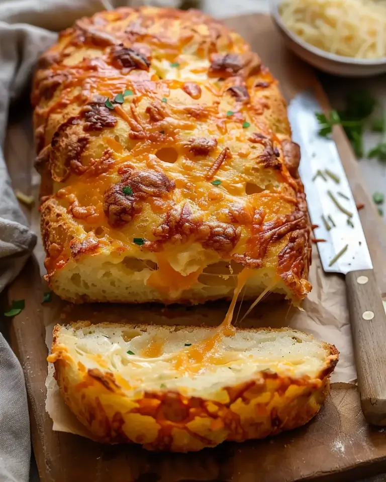 Cheese bread (no knead!) Recipe