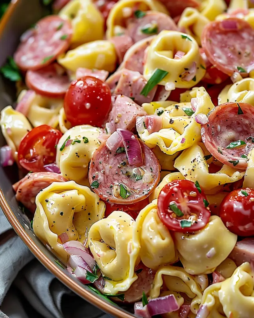 Italian Grinder Tortellini Pasta Salad