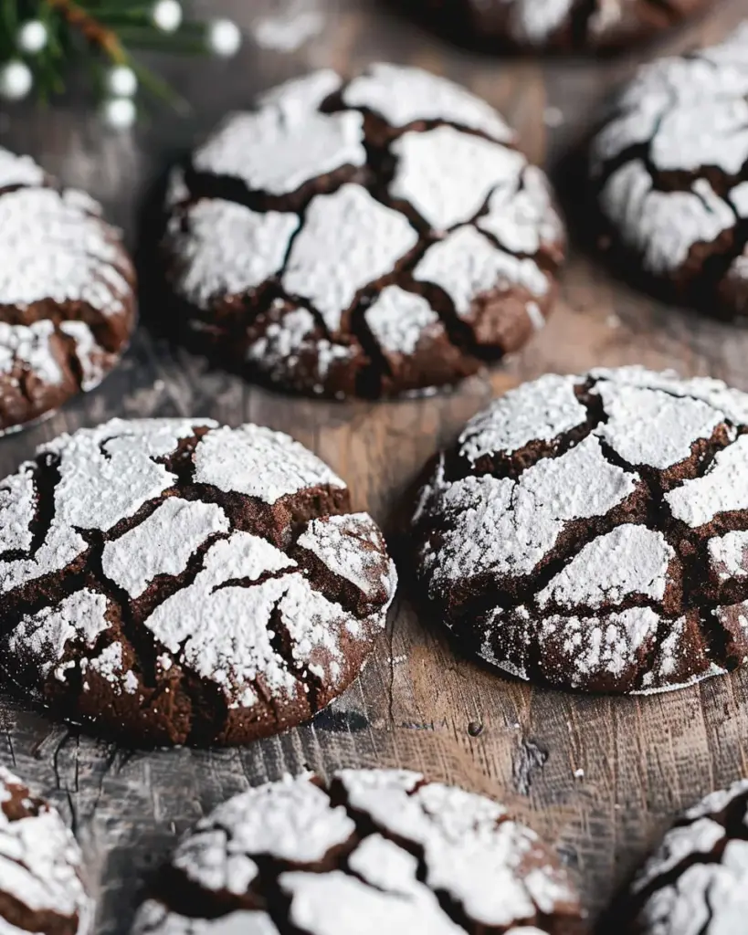 Chocolate Crinkle Cookies