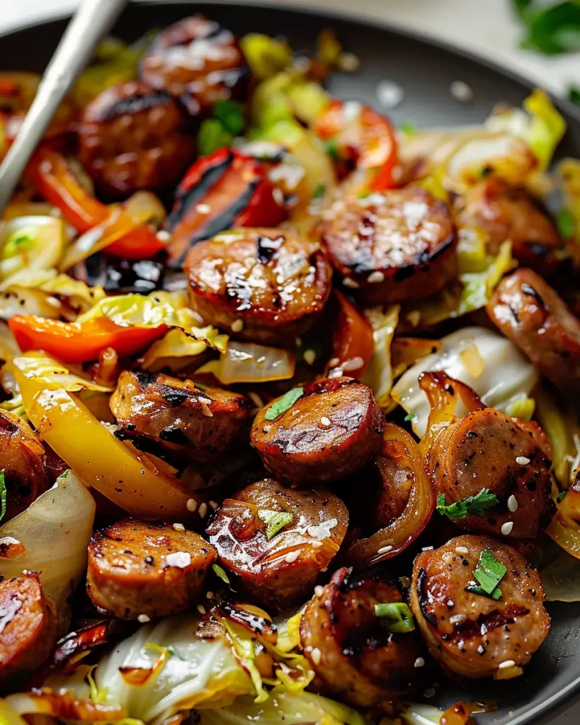 Sausage and Cabbage Stir Fry