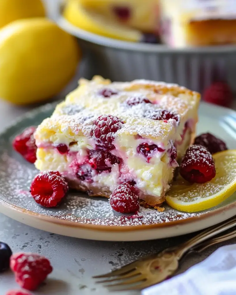 Lemon Raspberry Cottage Cheese Bake – 1 Light, Simple Favorite