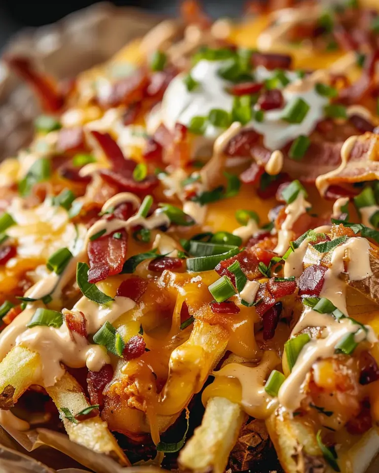 Dirty Chicken and Bacon Loaded Fries