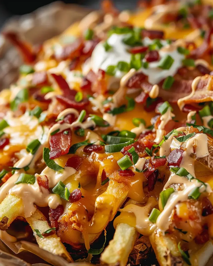 Dirty Chicken and Bacon Loaded Fries