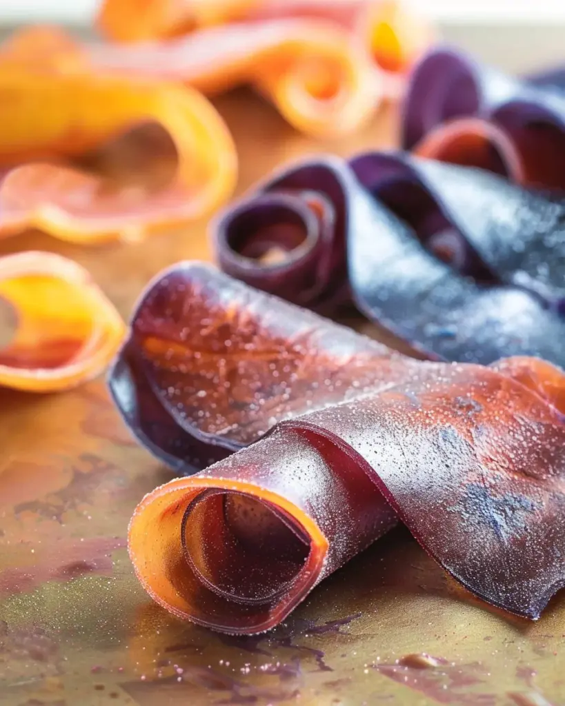 Blueberry Peach Fruit Leather