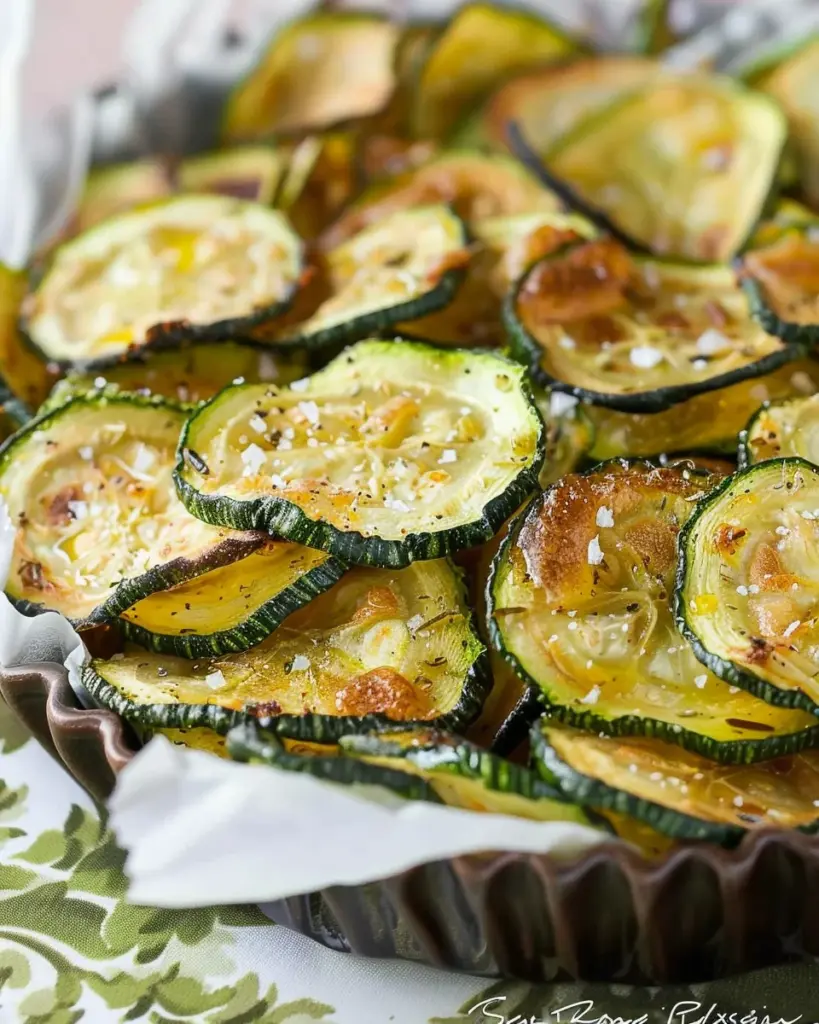 Salt and Vinegar Zucchini Chips
