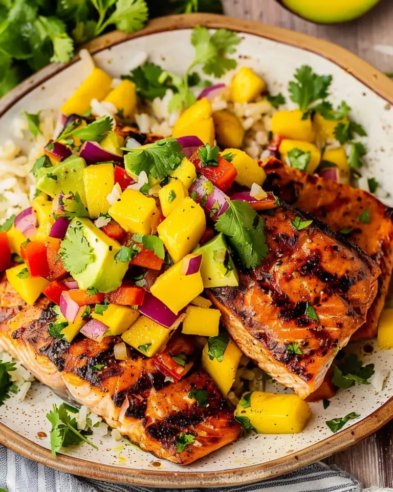 Salmon with Mango Salsa