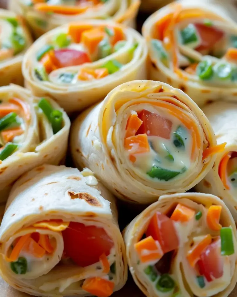 Fresh Vegetable Tortilla Roll Ups