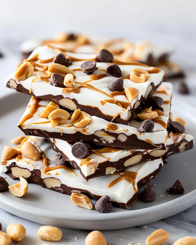 10 Minute Peanut Butter Chocolate Greek Yogurt Bark Recipe