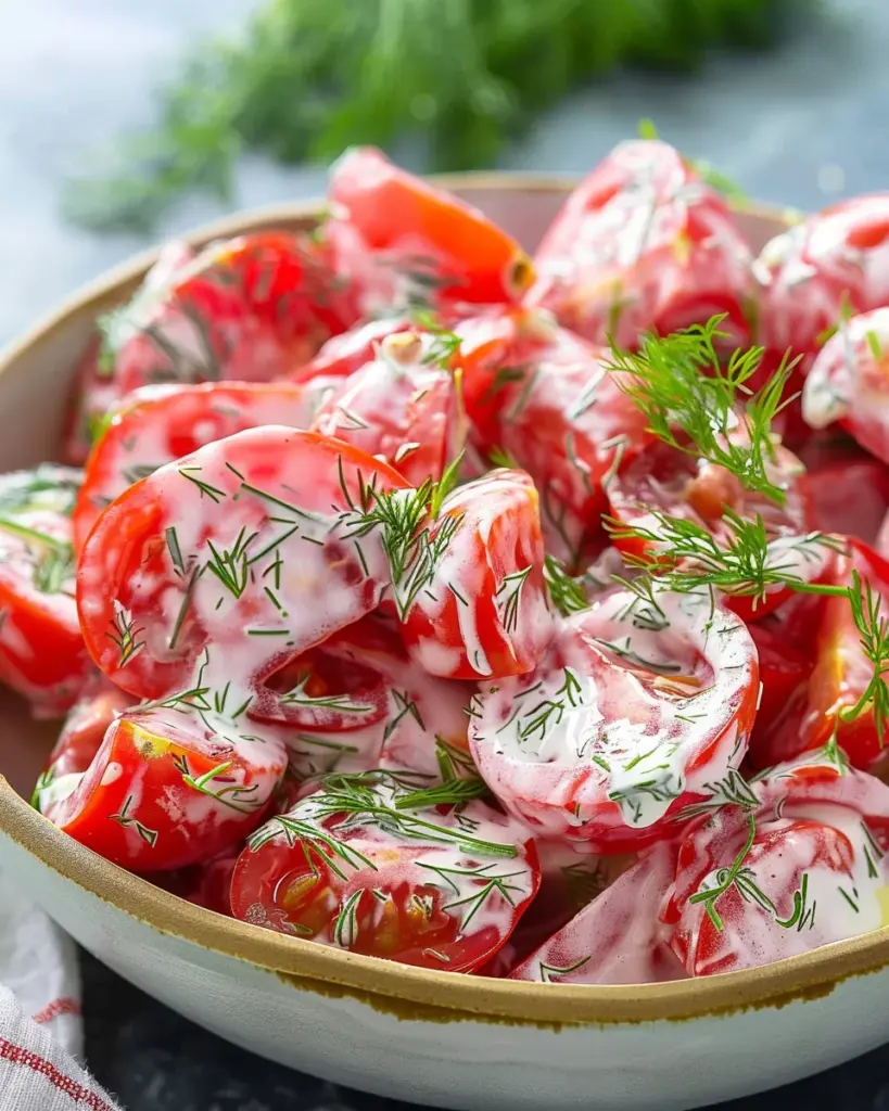 Tomato Garlic Salad