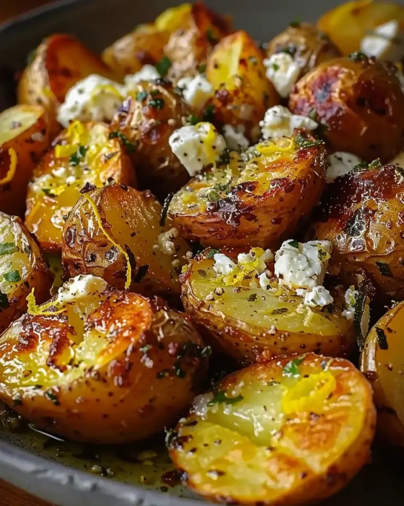 Greek Feta Roast Potatoes