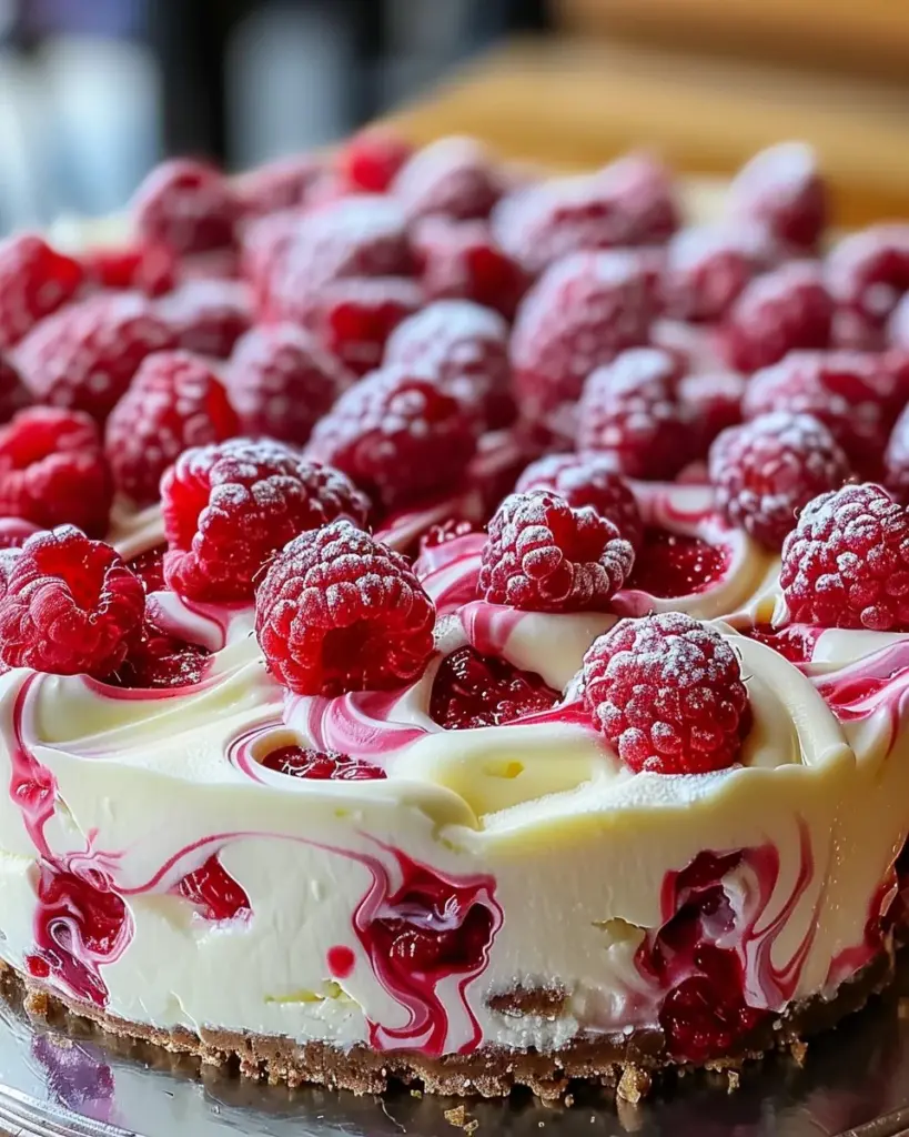 Indulgent White Chocolate Raspberry Cheesecake Bliss