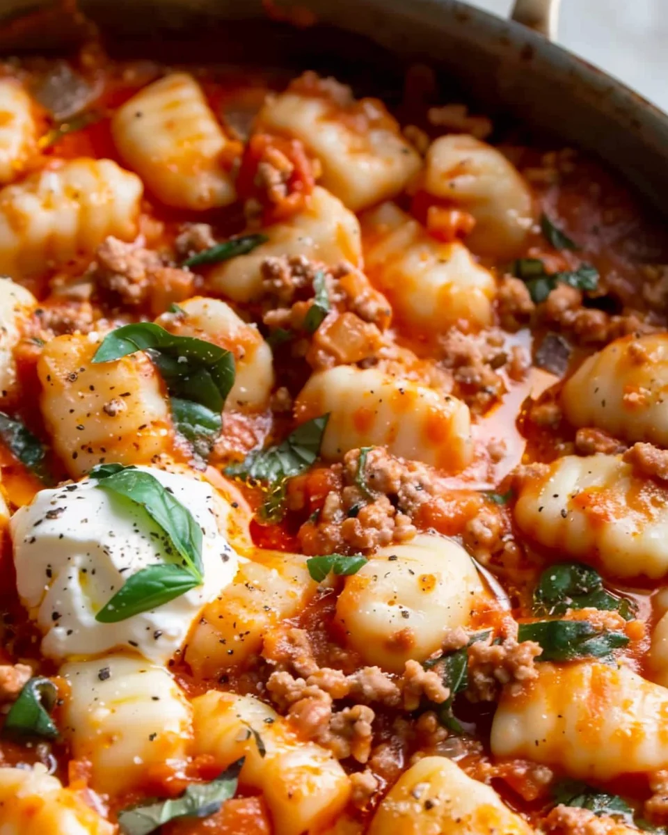 Delicious Ground Turkey Gnocchi Skillet