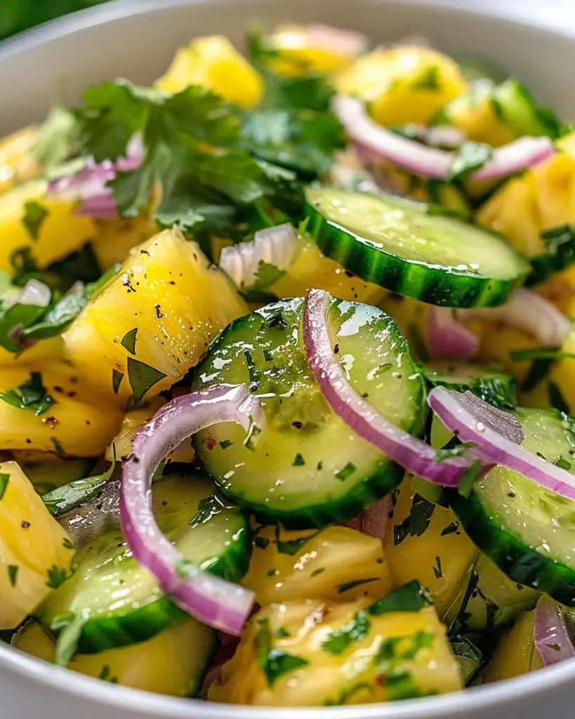 Pineapple Cucumber Salad