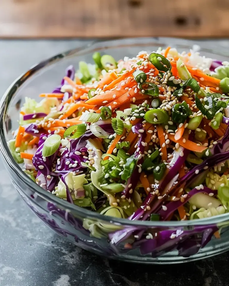 Crunchy Asian Cabbage Slaw with Addictive Sesame Dressing: A Bright, Bold, Irresistible Classic