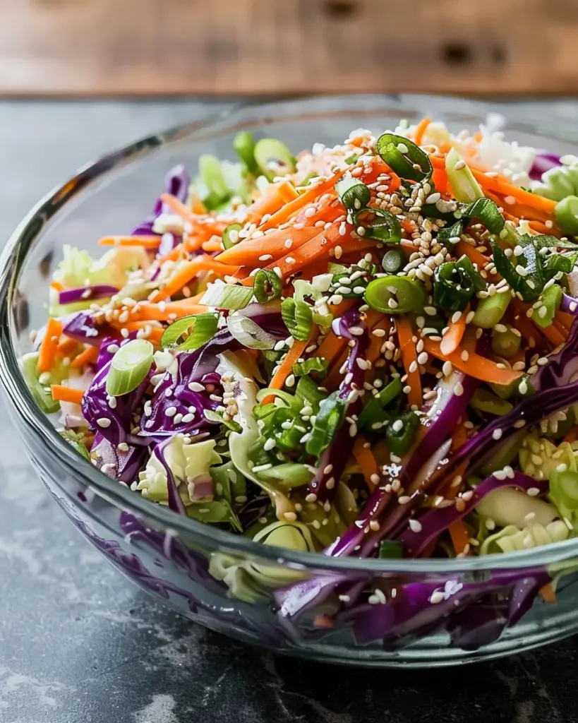 Crunchy Asian Cabbage Slaw with Addictive Sesame Dressing: A Bright, Bold, Irresistible Classic