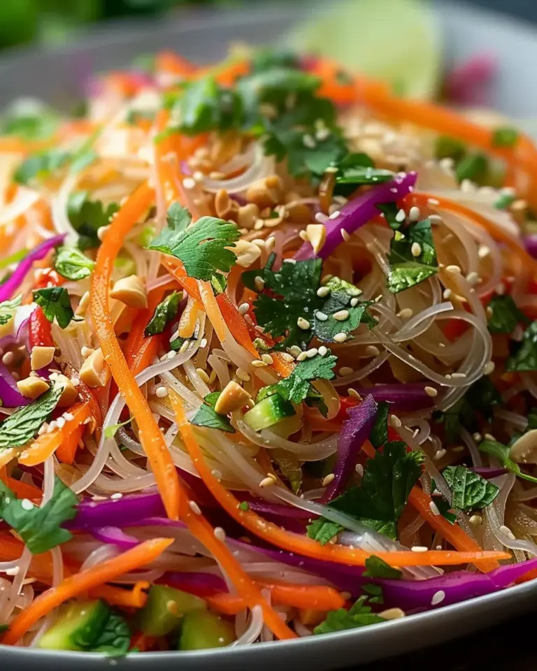 Asian Noodle Salad with Ginger-Lime Dressing Recipe