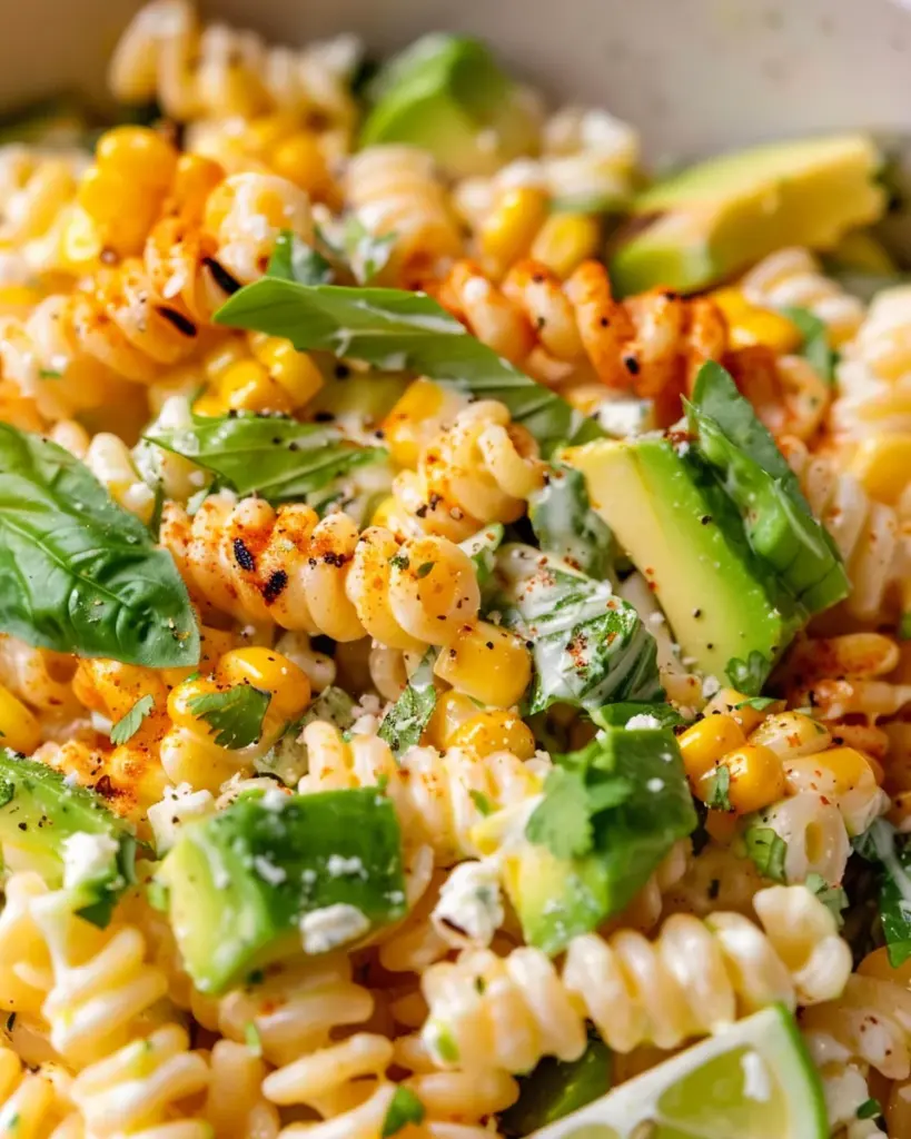 Creamy Street Corn Pasta Salad