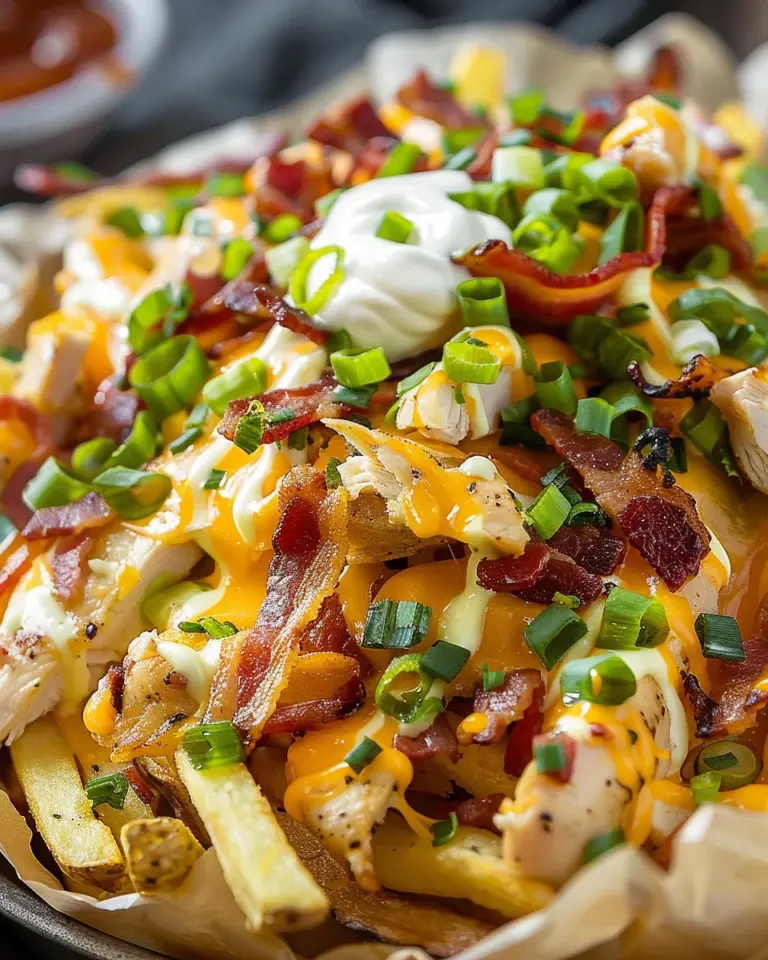 Dirty Chicken and Bacon Loaded Fries