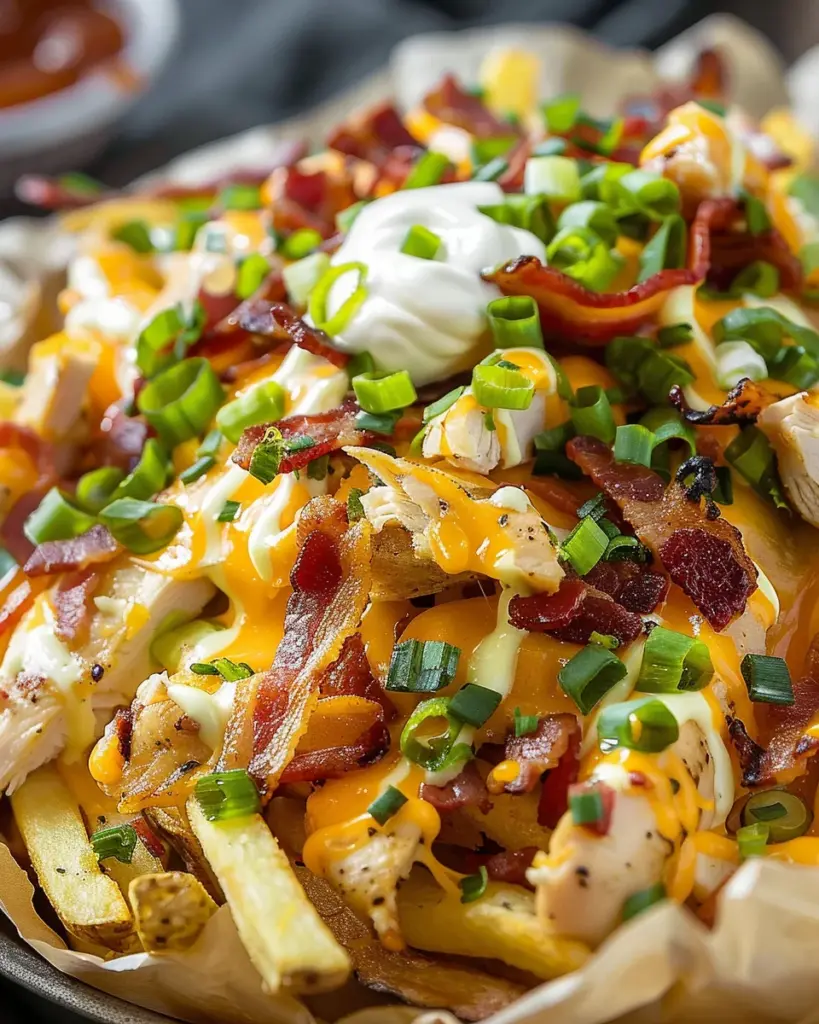 Dirty Chicken and Bacon Loaded Fries