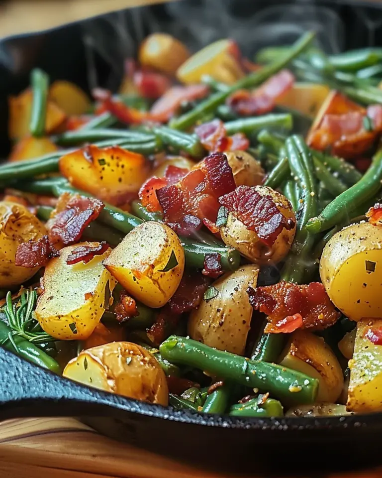 Country Ranch Green Beans ‘and Potatoes with Bacon