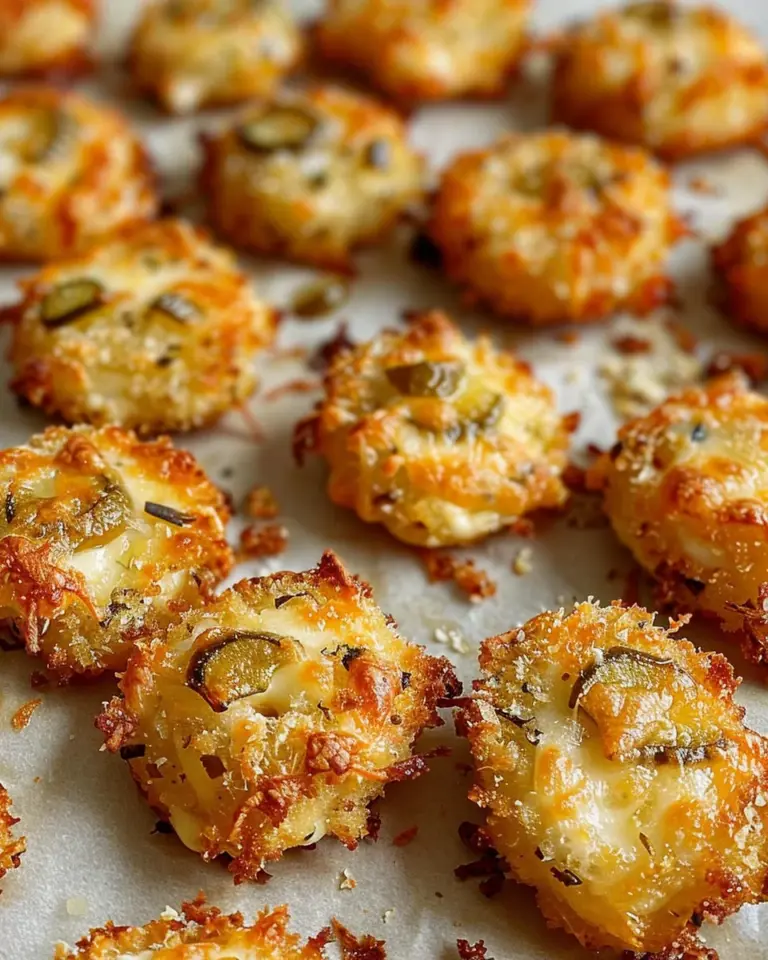 Crispy Pickle Cheese Bites