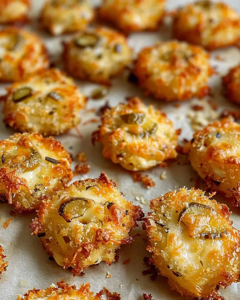 Crispy Pickle Cheese Bites
