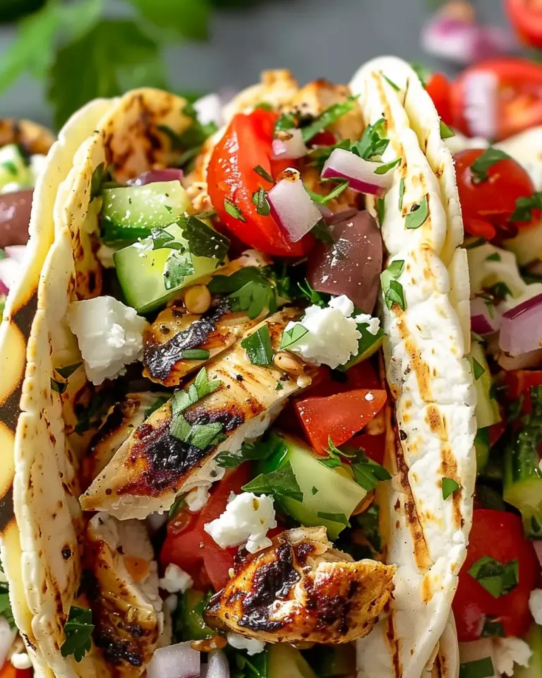 Mediterranean Chicken Tacos