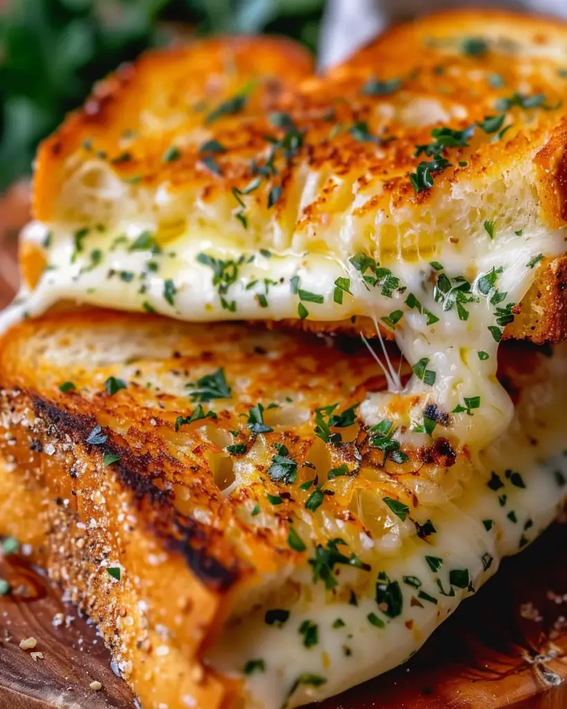 Garlic Bread Grilled Cheese