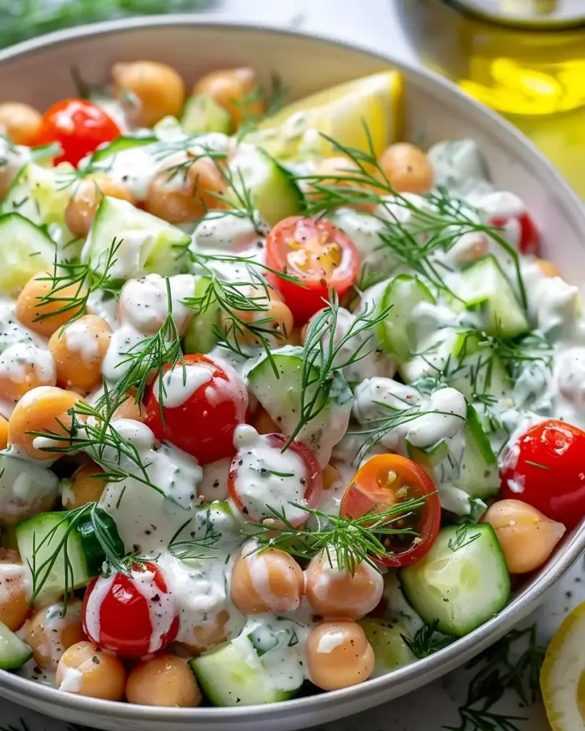 Tzatziki Chickpea Salad