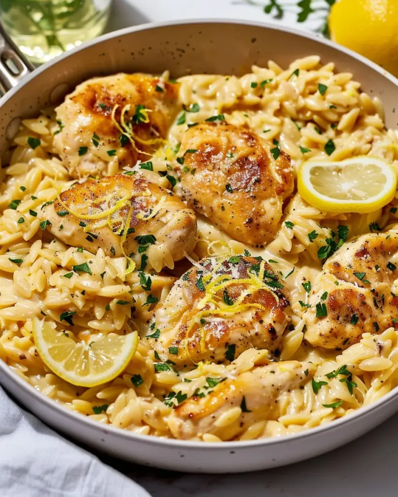 Creamy Lemon Chicken Orzo