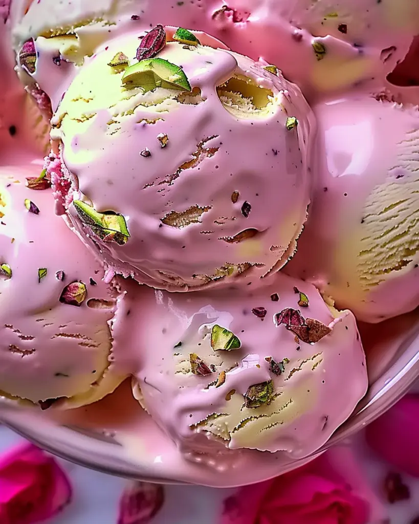 Rose Pistachio Cheesecake Ice Cream: An Incredible Ultimate Recipe