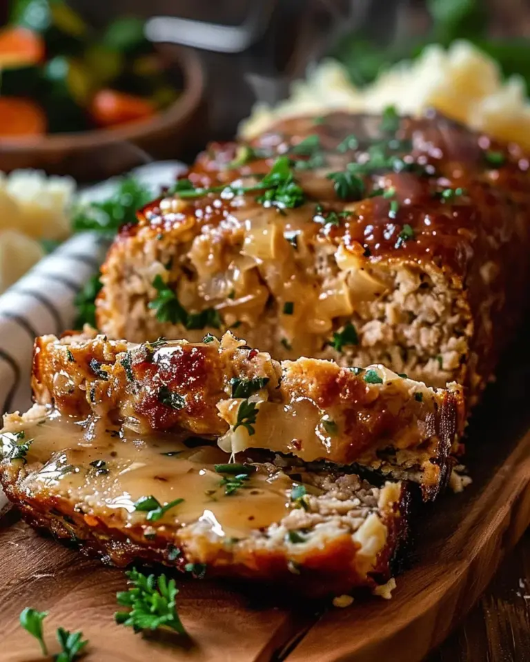 Juicy Garlic Parmesan Chicken Meatloaf: Comfort Food Delight