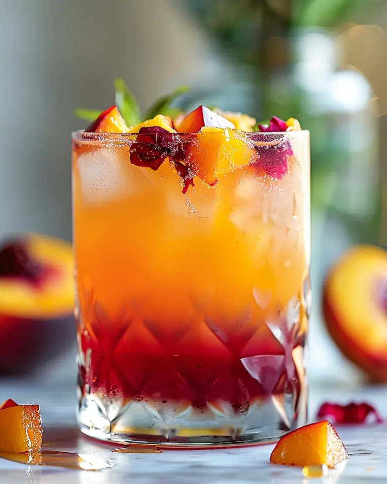 Peach Hibiscus Sunset Tea