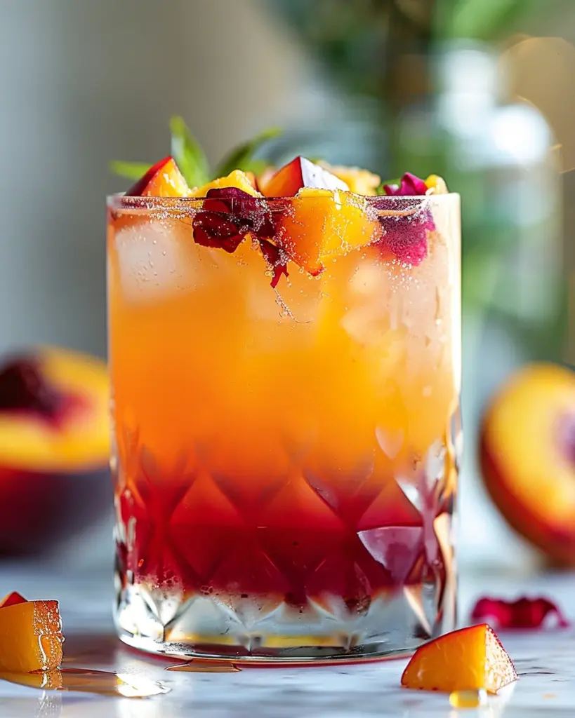 Peach Hibiscus Sunset Tea