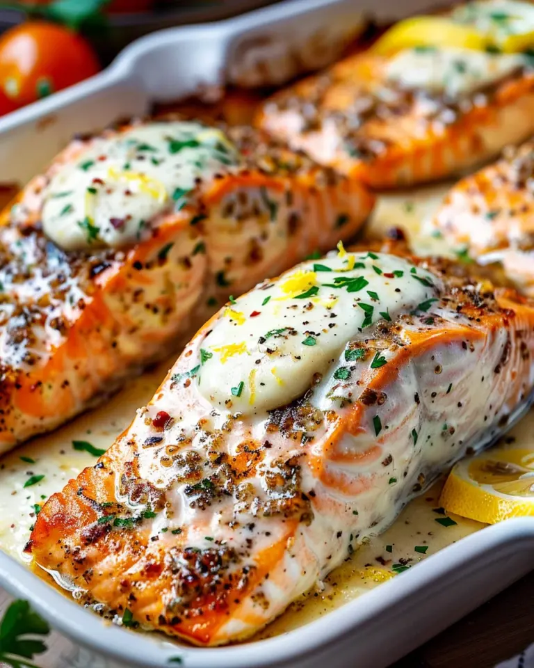 Baked Boursin Salmon – Creamy, Flavorful & Perfectly Baked