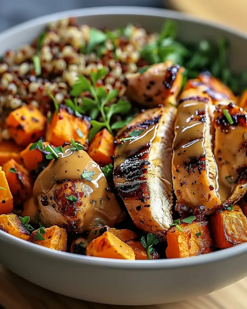 Maple Dijon Chicken & Sweet Potato Bowls That Comfort Your Soul